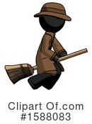 Black Design Mascot Clipart #1588083 by Leo Blanchette