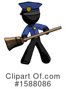 Black Design Mascot Clipart #1588086 by Leo Blanchette