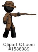 Black Design Mascot Clipart #1588089 by Leo Blanchette