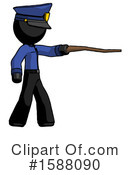Black Design Mascot Clipart #1588090 by Leo Blanchette