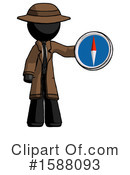 Black Design Mascot Clipart #1588093 by Leo Blanchette