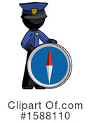 Black Design Mascot Clipart #1588110 by Leo Blanchette