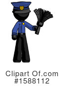 Black Design Mascot Clipart #1588112 by Leo Blanchette