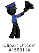 Black Design Mascot Clipart #1588114 by Leo Blanchette