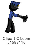 Black Design Mascot Clipart #1588116 by Leo Blanchette