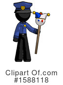 Black Design Mascot Clipart #1588118 by Leo Blanchette
