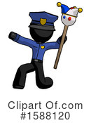 Black Design Mascot Clipart #1588120 by Leo Blanchette
