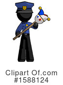 Black Design Mascot Clipart #1588124 by Leo Blanchette