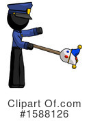 Black Design Mascot Clipart #1588126 by Leo Blanchette