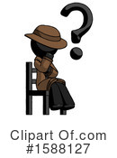 Black Design Mascot Clipart #1588127 by Leo Blanchette