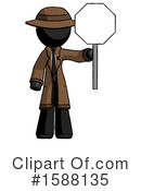 Black Design Mascot Clipart #1588135 by Leo Blanchette