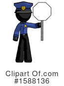 Black Design Mascot Clipart #1588136 by Leo Blanchette