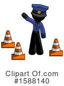 Black Design Mascot Clipart #1588140 by Leo Blanchette