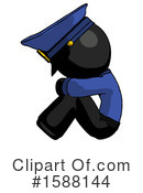Black Design Mascot Clipart #1588144 by Leo Blanchette