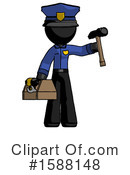 Black Design Mascot Clipart #1588148 by Leo Blanchette