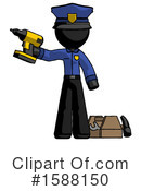 Black Design Mascot Clipart #1588150 by Leo Blanchette