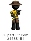 Black Design Mascot Clipart #1588151 by Leo Blanchette
