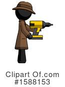 Black Design Mascot Clipart #1588153 by Leo Blanchette