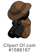 Black Design Mascot Clipart #1588167 by Leo Blanchette