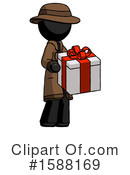 Black Design Mascot Clipart #1588169 by Leo Blanchette