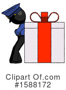 Black Design Mascot Clipart #1588172 by Leo Blanchette