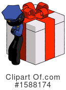 Black Design Mascot Clipart #1588174 by Leo Blanchette
