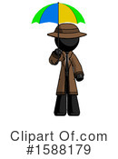 Black Design Mascot Clipart #1588179 by Leo Blanchette