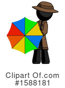 Black Design Mascot Clipart #1588181 by Leo Blanchette