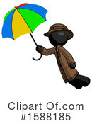 Black Design Mascot Clipart #1588185 by Leo Blanchette