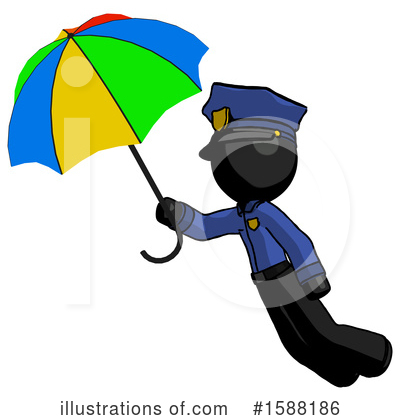 Royalty-Free (RF) Black Design Mascot Clipart Illustration by Leo Blanchette - Stock Sample #1588186