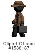 Black Design Mascot Clipart #1588187 by Leo Blanchette