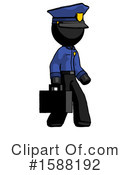 Black Design Mascot Clipart #1588192 by Leo Blanchette