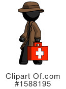 Black Design Mascot Clipart #1588195 by Leo Blanchette