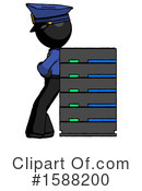 Black Design Mascot Clipart #1588200 by Leo Blanchette