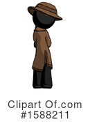 Black Design Mascot Clipart #1588211 by Leo Blanchette