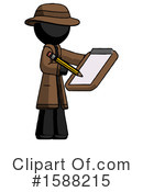 Black Design Mascot Clipart #1588215 by Leo Blanchette