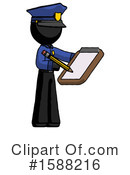 Black Design Mascot Clipart #1588216 by Leo Blanchette
