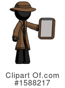 Black Design Mascot Clipart #1588217 by Leo Blanchette
