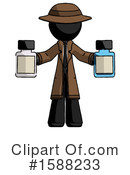 Black Design Mascot Clipart #1588233 by Leo Blanchette