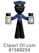 Black Design Mascot Clipart #1588234 by Leo Blanchette