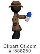 Black Design Mascot Clipart #1588259 by Leo Blanchette