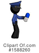 Black Design Mascot Clipart #1588260 by Leo Blanchette
