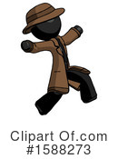 Black Design Mascot Clipart #1588273 by Leo Blanchette