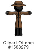 Black Design Mascot Clipart #1588279 by Leo Blanchette