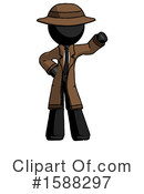 Black Design Mascot Clipart #1588297 by Leo Blanchette