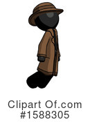 Black Design Mascot Clipart #1588305 by Leo Blanchette