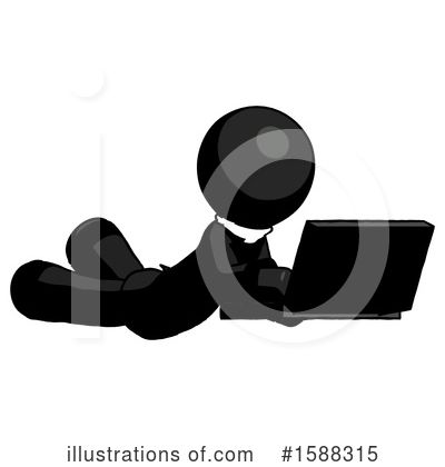 Royalty-Free (RF) Black Design Mascot Clipart Illustration by Leo Blanchette - Stock Sample #1588315