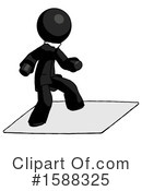 Black Design Mascot Clipart #1588325 by Leo Blanchette