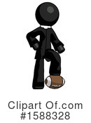 Black Design Mascot Clipart #1588328 by Leo Blanchette