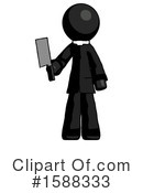 Black Design Mascot Clipart #1588333 by Leo Blanchette